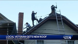 New roof installed for Army veteran in Dormont [upl. by Yekcim35]