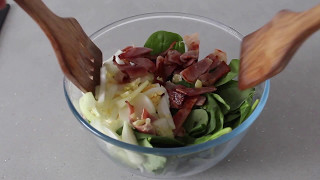 Egg Bacon and Spinach Salad [upl. by Ky819]