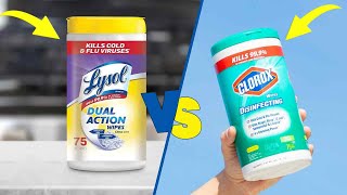 Lysol vs Clorox Disinfecting Wipes Which One Should You Choose [upl. by Cathrine]