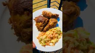 cook with me  crispy fried chicken and coleslaw 🫠cooking recipe [upl. by Annwahs414]