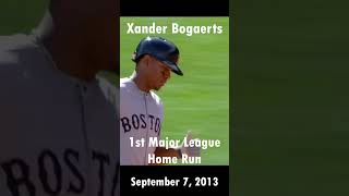 Xander Bogaerts 1st MLB Home Run baseball mlbb redsox homerun [upl. by Nettle]