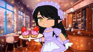 Con Flores  Aphmau x Aaron  Maid Cafe AU  Gacha Club [upl. by Jorgensen]