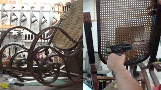 Day 17 Bentwood Rocking Chair Restoration [upl. by Yelahc]