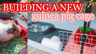 BUILDING A NEW DIY GUINEA PIG CAGE FOR MY NEW PIGGIE [upl. by Seraphine]