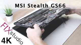 MSI Stealth GS66  display replacement 4k [upl. by Singleton]