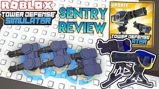 NEW Sentry Tower Review  Tower Defense Simulator ROBLOX [upl. by Asetal4]