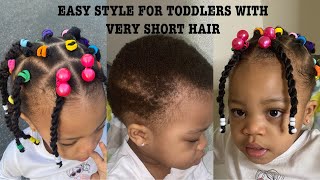 Cant Grip Braids  Easy Protective Toddler Hairstyles For Short Natural Hair [upl. by Alimak]