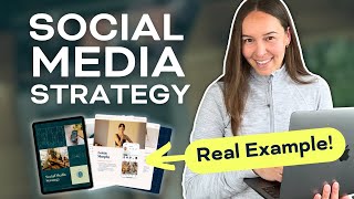 A REAL Social Media Strategy Example  Walkthrough in 2024 [upl. by Tearle]