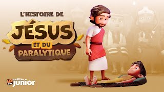 Lhistoire de Jésus et du paralytique  Dessin animé  maBible Junior [upl. by Jaal]