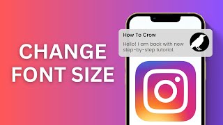 How to Change Instagram Font size [upl. by Jerz]