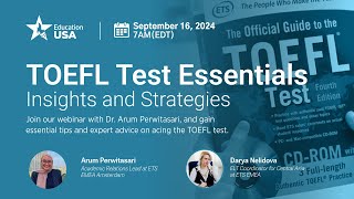 TOEFL Test Essentials Insights and Strategies [upl. by Eniac]