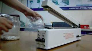 HAND IMPULSE SEALER WITH MAGNETIC HOLD [upl. by Ainegue]