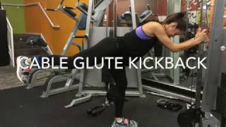 How To Cable Glute Kickback [upl. by Mallin91]