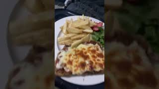 Parma chips and salad for dinner tonight foodreviews [upl. by Qirat]