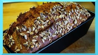 Dinkel Vollkornbrot Brot backen  5 Minuten Brot Rezept [upl. by Oringa]