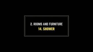 Daily Use English With Easy Sentences  2 Rooms and Furniture  14 Shower  BOOSTER ENGLISH [upl. by Plerre]