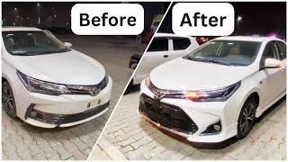 Amazing Upgrade🔥 Toyota Corolla X Grande Model Conversion  Altis Grande  UmerAutoVlogs [upl. by Skardol]