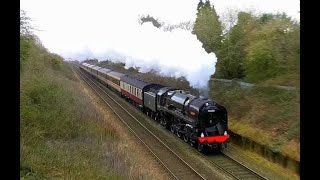 70000 Britannia puts on a GREAT show on day 2 Crewe 25th January 2023 [upl. by Derna]