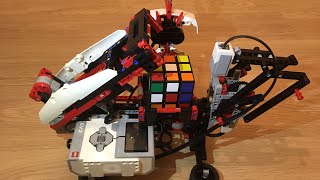 Lego robot and Rubics cube Робот собирающий кубик Рубика [upl. by Gustie]