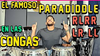 EL FAMOSO PARADIDDLE EN LAS CONGAS [upl. by Acnaib]