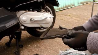 How to change the air filter on a VESPA LX 50 [upl. by Llewoh864]