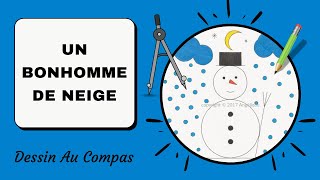 ⛄️ Comment Dessiner Un Bonhomme De Neige Au Compas  Noel 2024 Tuto Dessin Au Compas 140 [upl. by Neveda806]