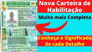 CONHEÇA O SIGNIFICADO DE CADA DETALHE DA MUDANÇA DA NOVA CARTEIRA DE HABILITAÇÃO [upl. by Niala]