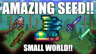 Terraria 1449 Amazing Seed Small World [upl. by Norman]