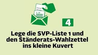 Wahlanleitung SVP Kanton Zürich für die NRSRWahlen 2023 [upl. by Eesac]