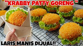 BARU JUGA BELI ANAKANAK MINTA BELI LAGI KE EMAKNYA BUAT JAJAN INI LAGI quotKRABBY PATTY GORENGquot [upl. by Erusaert]