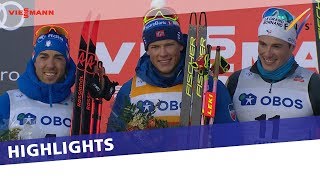 Klaebo dominates the final sprint of the season in Falun  Highlights [upl. by Thunell]