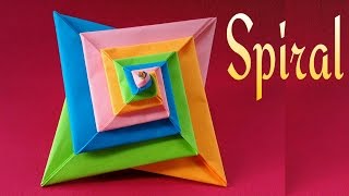 Spiral  Spring  DIY Modular Origami Tutorial by Paper Folds ❤️ [upl. by Baxy]