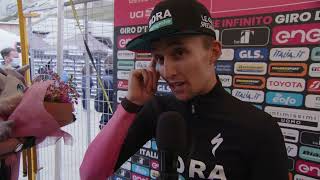 Jai Hindley  Interview at the finish  Stage 20  Giro dItalia 2022 [upl. by Nnylekoorb]