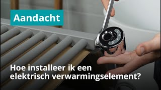 Hoe installeer ik een elektrisch verwarmingselement voor een radiator [upl. by Natfa]