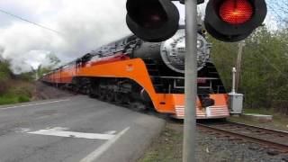 1 most viewed train SP 4449 crossing at Roberts Oregon [upl. by Aeht]