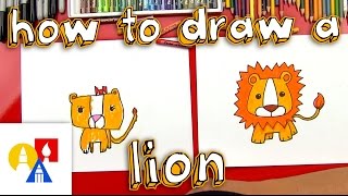 How To Draw A Cartoon Lion [upl. by Alessandra]