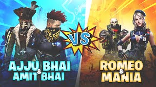 Ajjubhai94 and Amitbhai VS Romeo and X Mania Name Change Challenge  Garena Free Fire [upl. by Seppala]