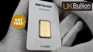 10g Metalor Gold Bar I Buy Now [upl. by Ordisi]