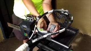 How to String a Tennis Racquet  Pacific X Force Pro [upl. by Amice]