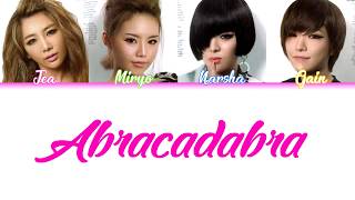 Abracadabra 아브라카다브라  Brown Eyed Girls 브라운 아이드 걸스 COLORCODED LYRICS HANROMENG [upl. by Leibrag]