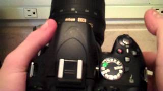 How to quickly turn flash off on the Nikon DSLR D5100 camera [upl. by Ititrefen]