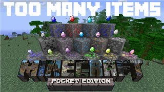 Too Many Items Mod  Minecraft Pocket Edition Script Mod [upl. by Tobin685]