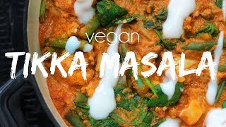 VEGAN TIKKA MASALA  BLOEMKOOL  Lets Vegan [upl. by Odel]