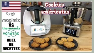 DUEL DE RECETTES  COOKIES AMERICAINS Thermomix Tm6 VS Cook EXPERT Magimix par Sand CookampLook [upl. by Lyndell]