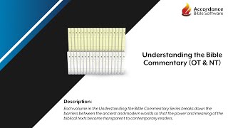 Understanding the Bible Commentary Product Overview [upl. by Hayarahs]