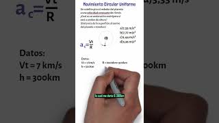 1 MINUTO de Física 🍎 Movimiento Circular Uniforme MCU fisica movimiento 10 [upl. by Ydnil]