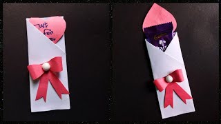 How To Make Chocolate Wrapper At Home  Gift Wrapping Ideas  swarnascrafty [upl. by Jannelle]