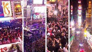 New Years Eve Times Square Celebrations amp Aftermath EarthCam Live [upl. by Mallina]