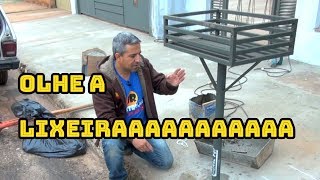 OLHE COMO INSTALAR UMA LIXEIRA NA CALÇADA [upl. by Hadden388]