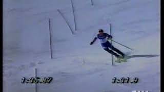 COPPA MONDO 1996 97 SLALOM SCHLADMING TOMBA [upl. by Neesay]